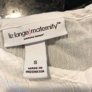 White maternity tank top